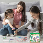 DIY Creative Beads Pen Toys, Handmade Dinosaur & Fruit Craft , Make Your Own Keychains & Stickers, Art Toy Gift for Boys Girls