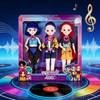 2026-Cute Doll Wearing KPop Witch Huntress Costume 3D Eyes Music-Playing Toy with Movable Joints for Girls And Boys